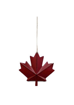 ITEM KOP 21785 - 3.5" METAL MAPLE LEAF ORNAMENT
