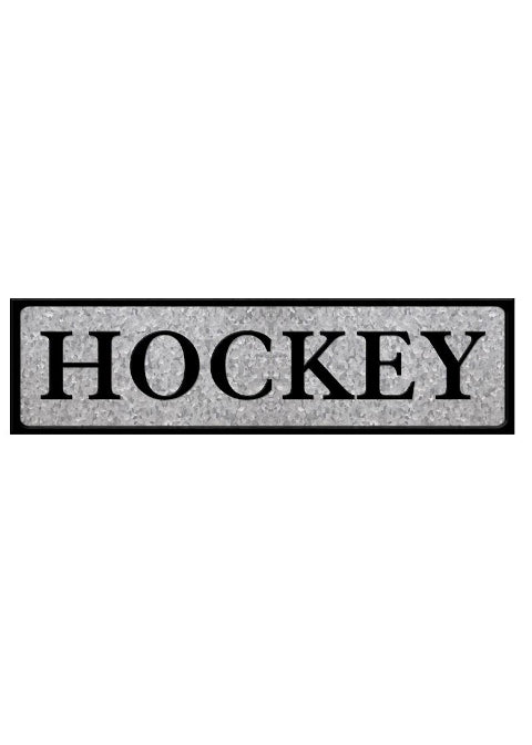 ITEM KOP 22072 - 23.5"X7.75" METAL HOCKEY SIGN