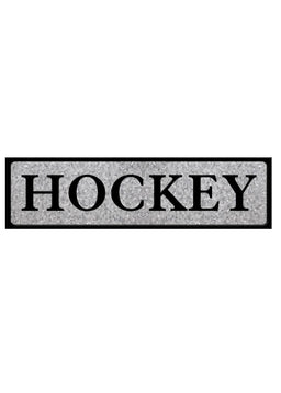 ITEM KOP 22072 - 23.5"X7.75" METAL HOCKEY SIGN