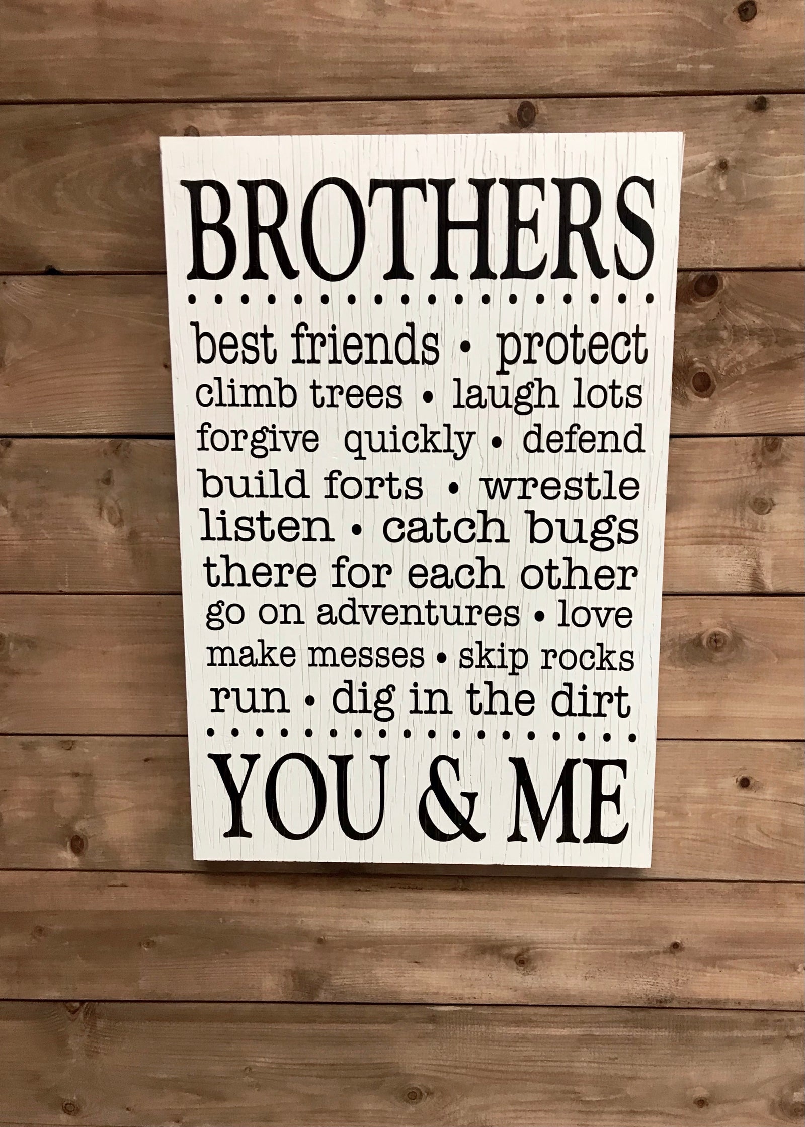 ITEM KOP 22449 - 15.5"X23.5" BROTHERS WALL PLAQUE