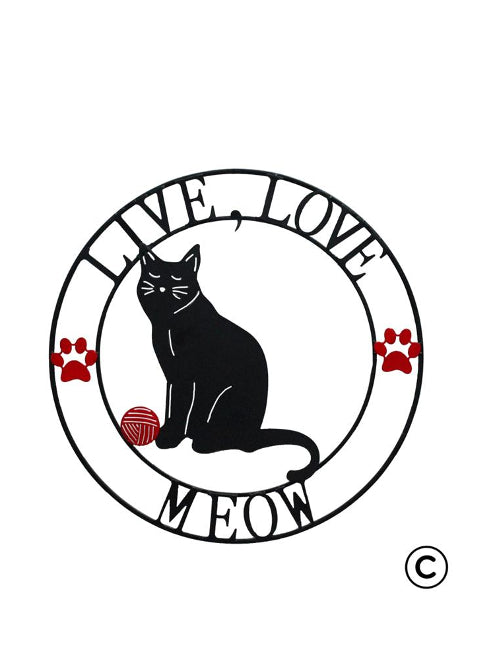 ITEM KOP 22525 - 22"  CAT WALL CIRCLE©