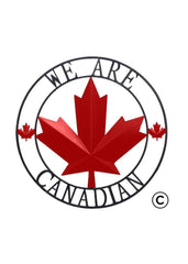 ITEM KOP 22553 -  22" WE ARE CANADIAN METAL CIRCLE ©