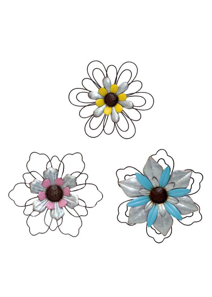 ITEM KOP 22890 -  FLOWER WALL PLAQUES