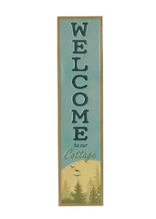 ITEM KOP 23813 -  10"X42" WELCOME TO OUR COTTAGE SIGN