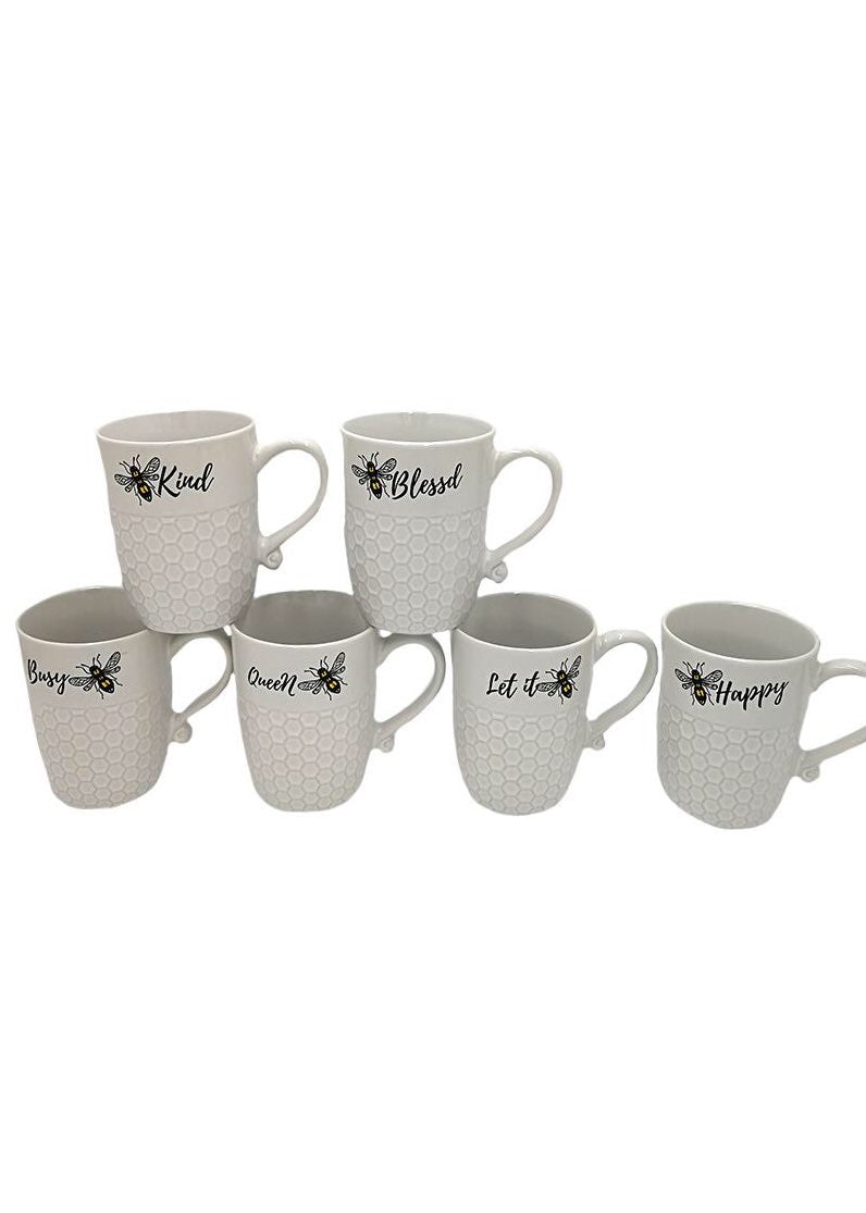 ITEM KOP 25121 - 3.5"X4.5" HONEYCOMB BEE MUG