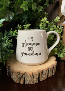 ITEM KOP 25151 -  3.75inX4in "IT'S GLAMMA NOT GRANDMA" FAT BOTTOM MUG
