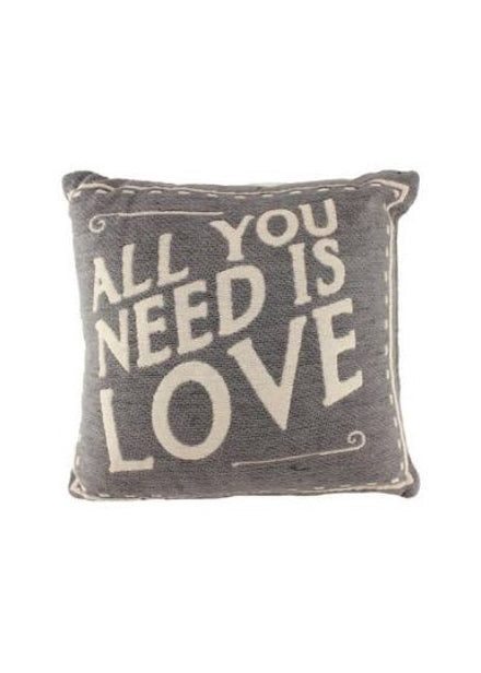 ITEM KOP 27076 - 10" ALL YOU NEED IS LOVE PILLOW