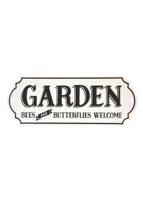 ITEM KOP 28341 - 15.5"X6" GARDEN "BEES AND BUTTERFLIES" SIGN