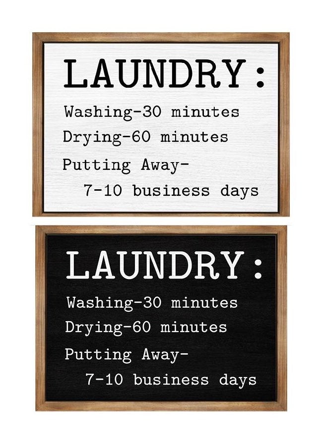 ITEM KOP 28470 - LAUNDRY RULES SIGN - 2 ASSORTED COLOURS