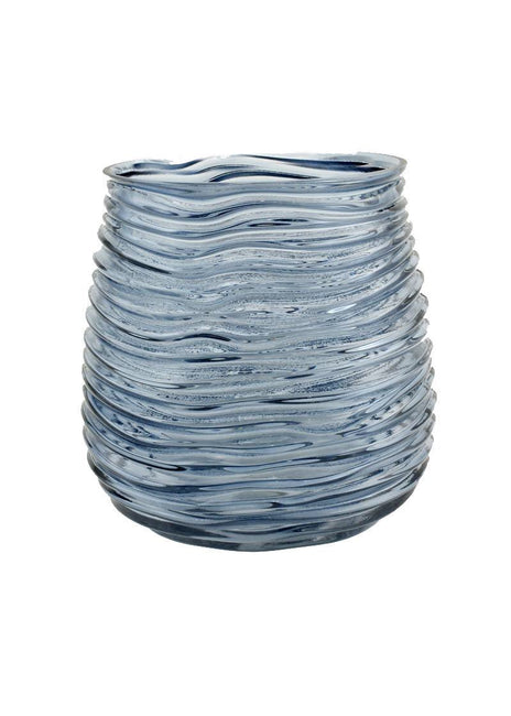 ITEM KOP 31752 - 7"X7" GLASS JAR, DARK BLUE