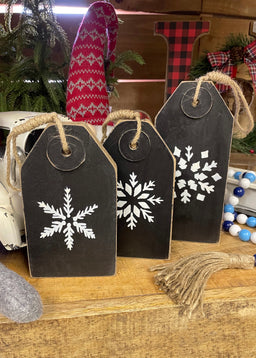 ITEM KOP 40763 - 3.5"X7.75" SNOWFLAKE ORNAMENTS
