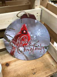 ITEM KOP 41160 - 12inX13in ROUND CARDINAL LED WALL CANVAS