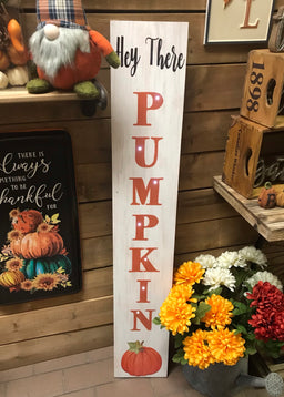 ITEM KOP 41381 - 8"X47.5" LED PUMPKIN PORCH SIGN WITH TIMER