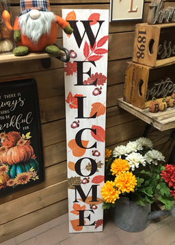 ITEM KOP 41382 - 8inX48in LED FALL PORCH SIGN WITH TIMER