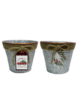 ITEM KOP 41452 - 7.5" X 9" TAPPERED PLANTER WITH A TAG