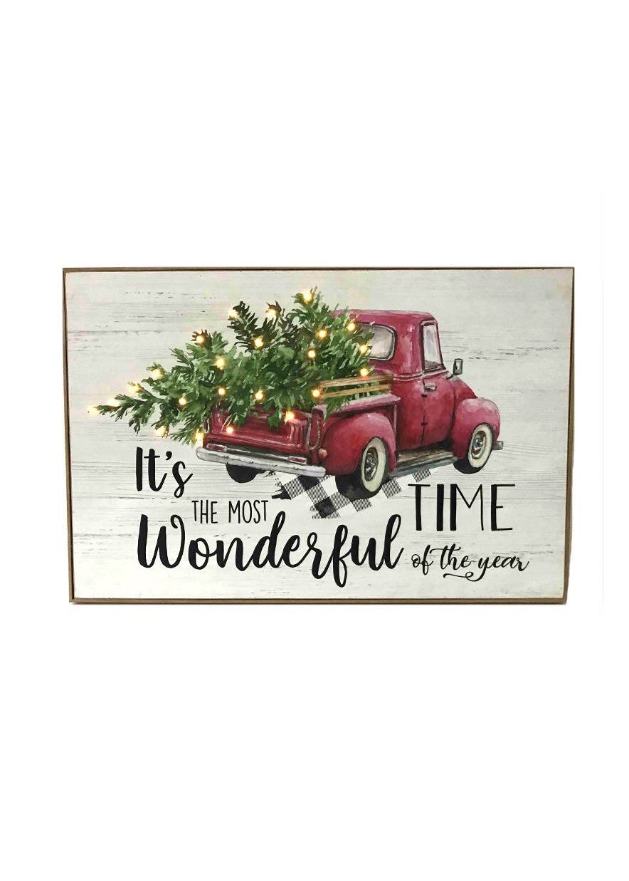 ITEM KOP 42667 -  15.5" LED WONDEFUL TIME PLAQUE