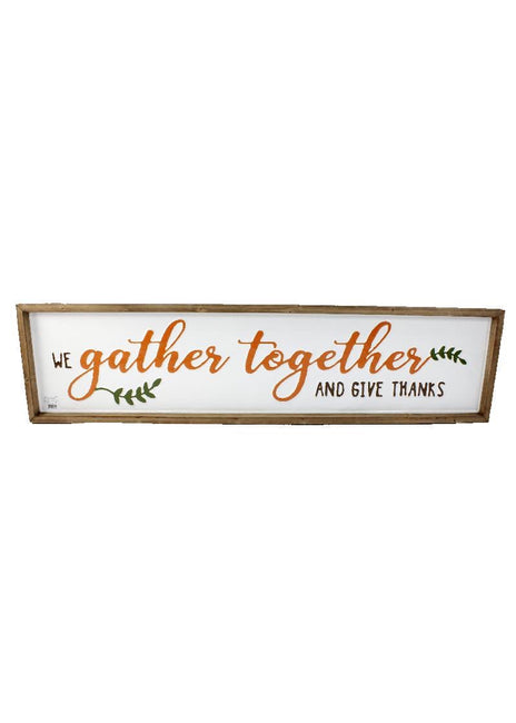 ITEM KOP 43618 - 43inX10in GATHER TOGETHER WALL PLAQUE