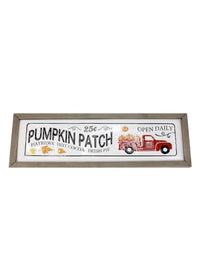 ITEM KOP 43644 - 27.5inX9in PUMPKIN PATCH WALL PLAQUE