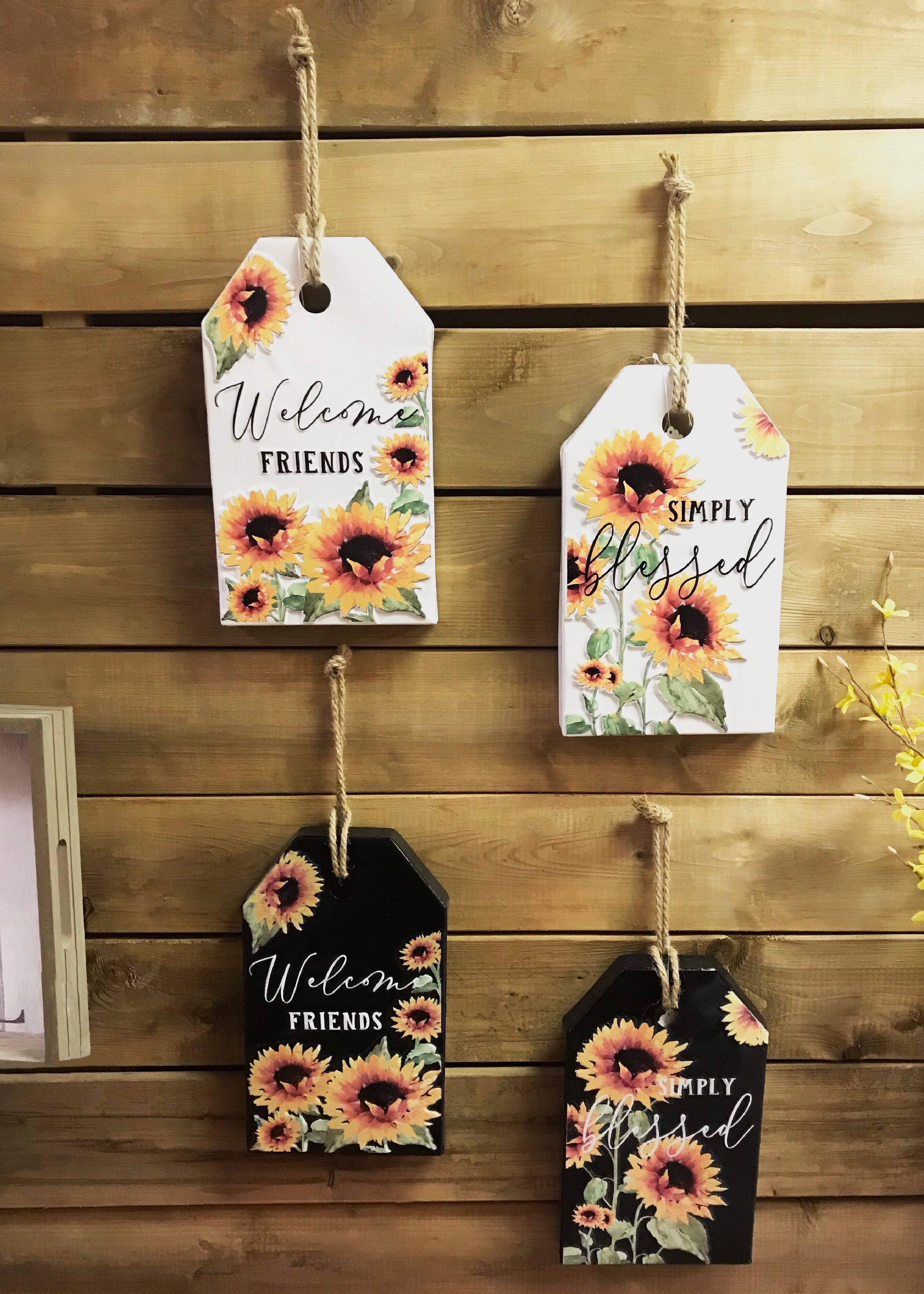 ITEM KOP 43675 - 7.25IN X 12IN SUNFLOWER PLAQUES