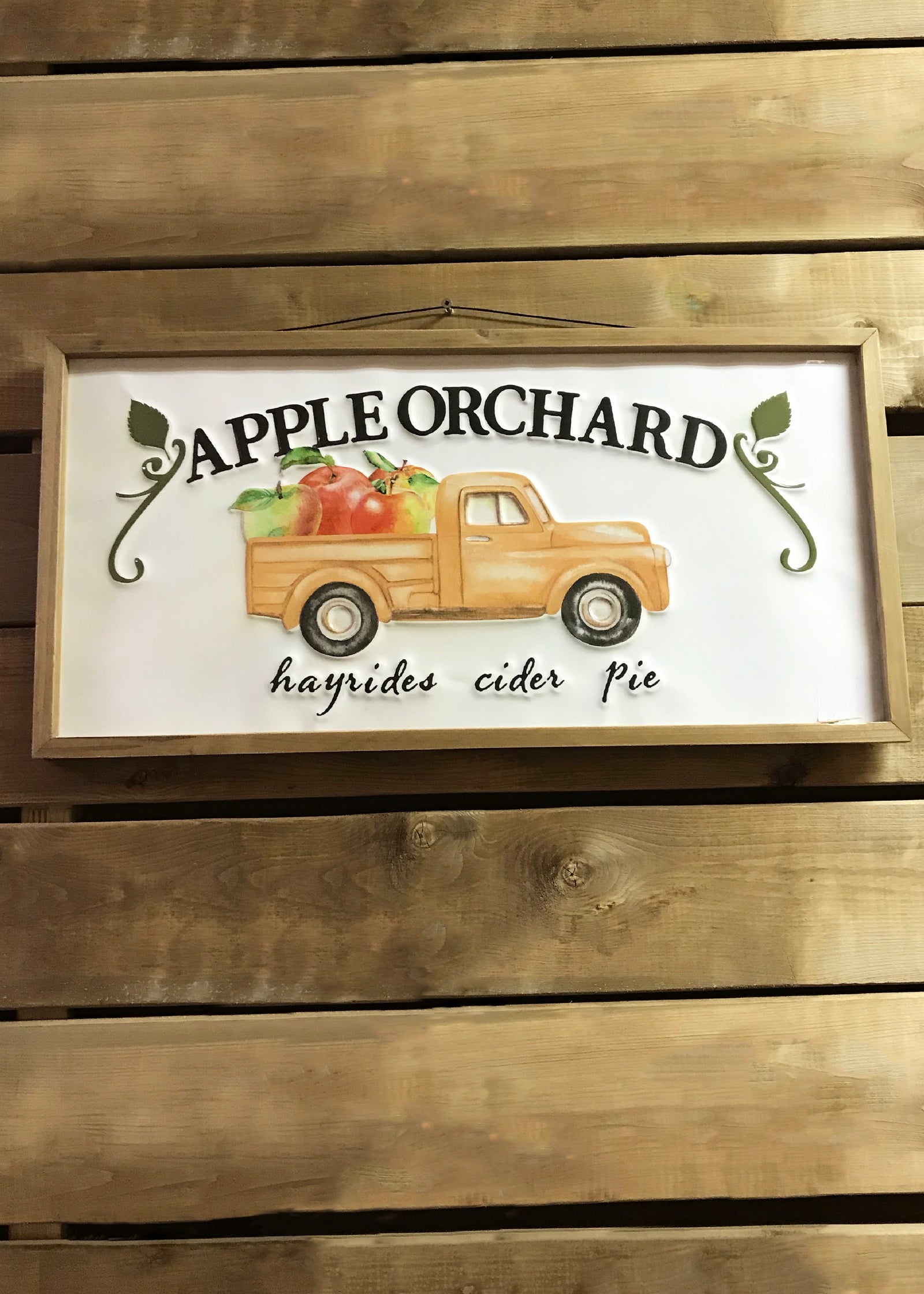 ITEM KOP 43872 - 24"X12" APPLE ORCHARD TRUCK SIGN