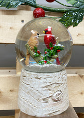 ITEM KOP 47258 -  4.5"X6" SNOWGLOBE LARGE CARDINALS