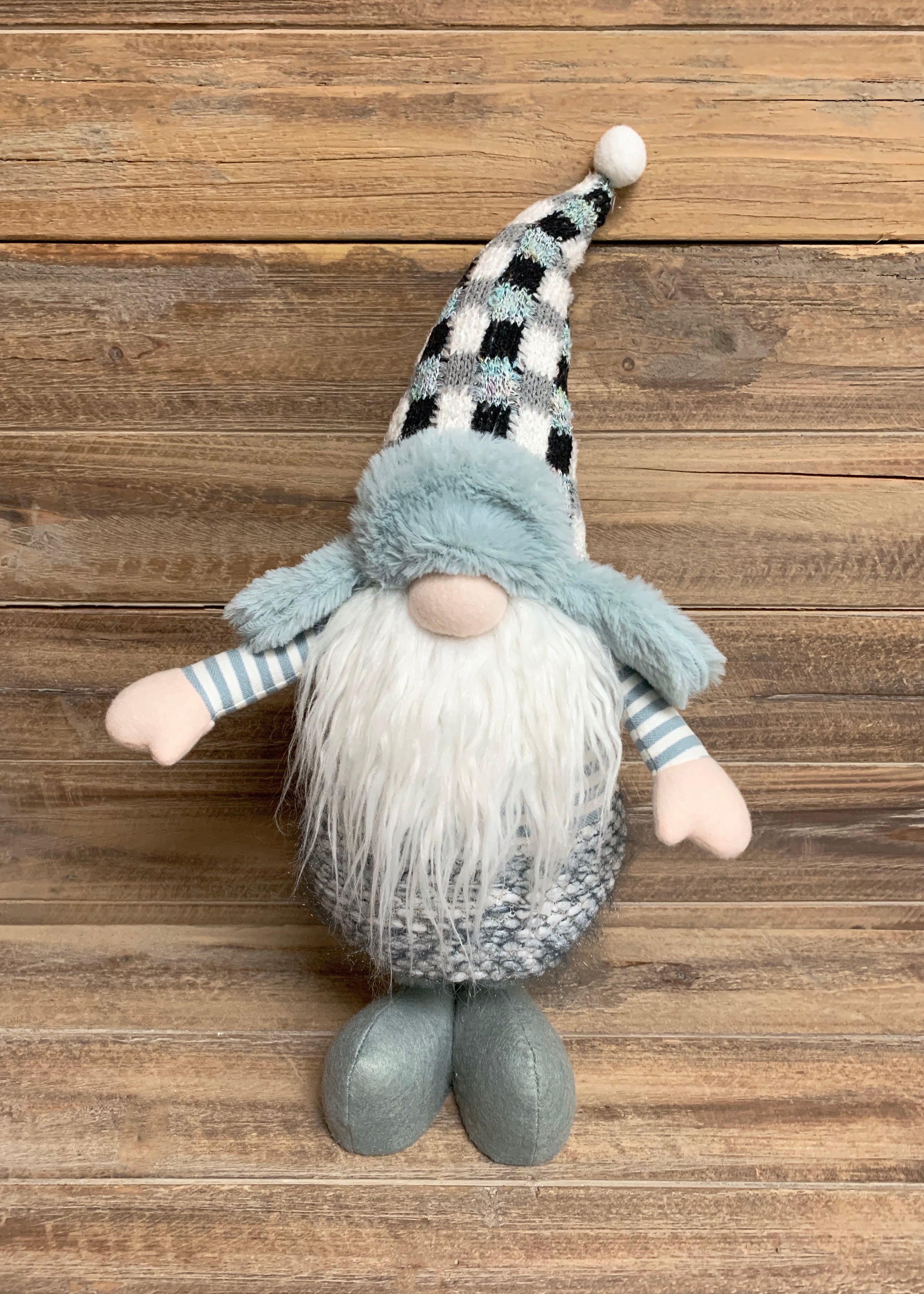 ITEM KOP 47657 - 5inX19inX6in TIFFANY BLUE STANDING GNOME WITH EAR FLAPS