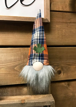 ITEM KOP 49239 - 4"X9.75" AUTUMN GNOME WINE BOTTLE TOPPER
