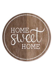 ITEM MD0890 - 12"D METAL "HOME SWEET HOME" WALL PLAQUE