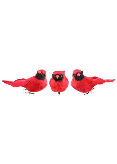 ITEM ME0636 -  5"L  FEATHE CARDINAL