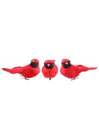 ITEM ME0636 -  5"L  FEATHE CARDINAL
