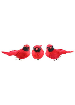 ITEM ME0636 -  5"L  FEATHE CARDINAL