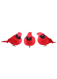ITEM ME0637 -  5"L  CHUBBY FEATHE CARDINAL