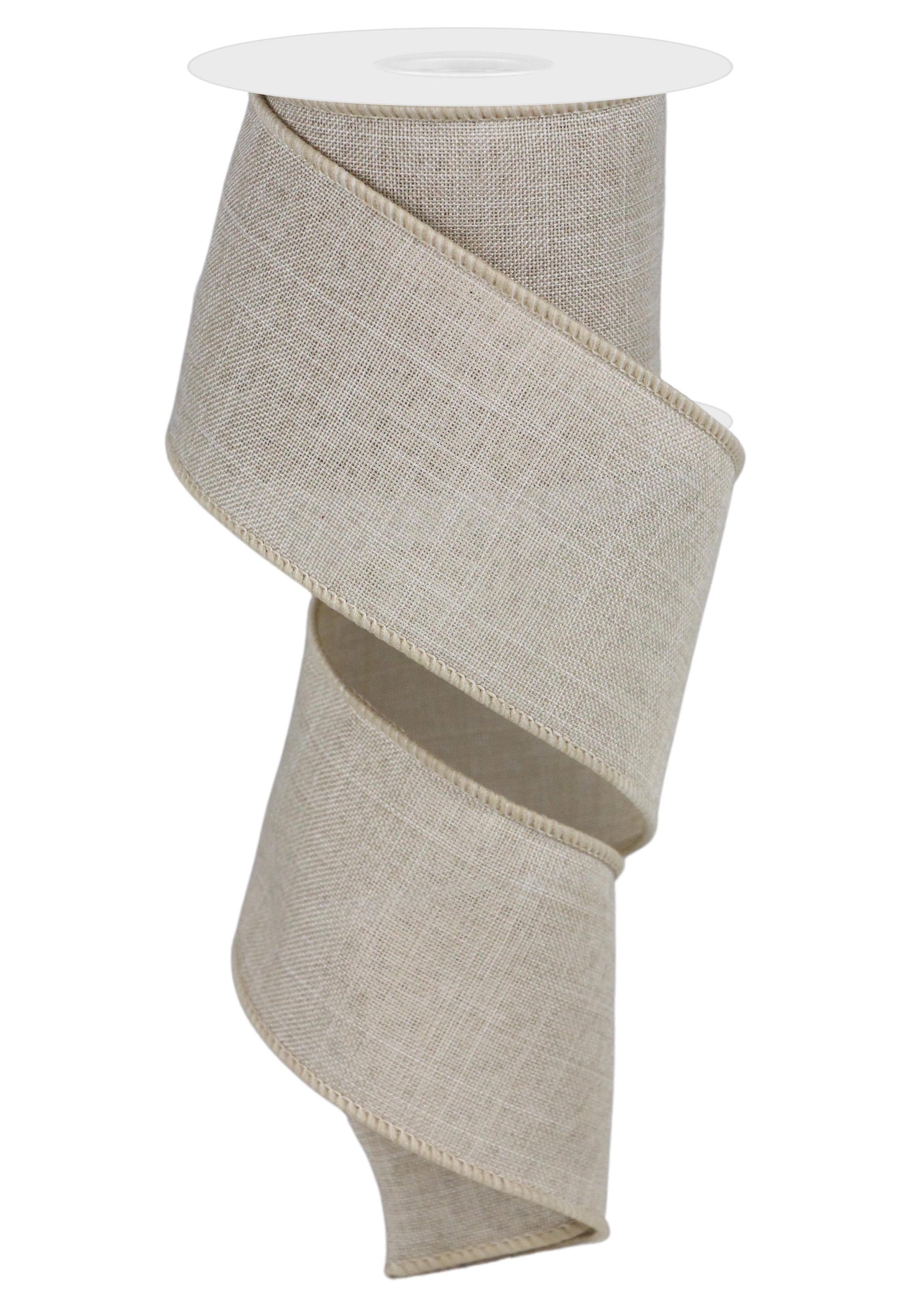 ITEM RG127972 - 2.5"X10YD BUFF ROYAL BURLAP WIRED RIBBON
