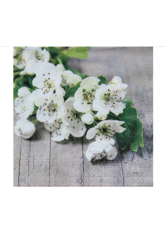 ITEM SS2001 WH - 13in 20 PACK LUNCHEON 3 PLY NAPKIN (WHITE HAWTHORN)