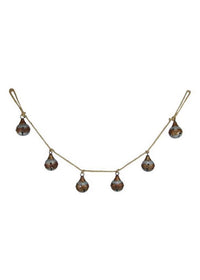 ITEM XC424148 - 54"L ANTIQUE GALVANIZED RUST JINGLE BELL GARLAND WITH 6 BELLS